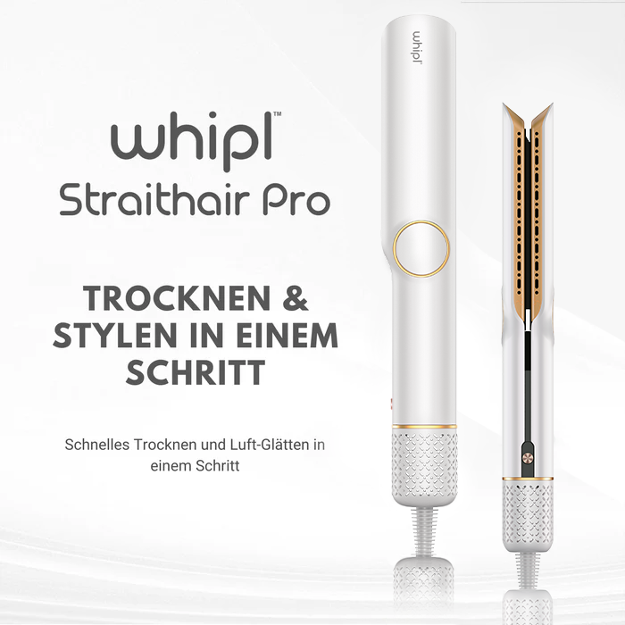Whipl™ Straithair Pro - Air Straightener + FREE Airstyler incl. 5 attachments
